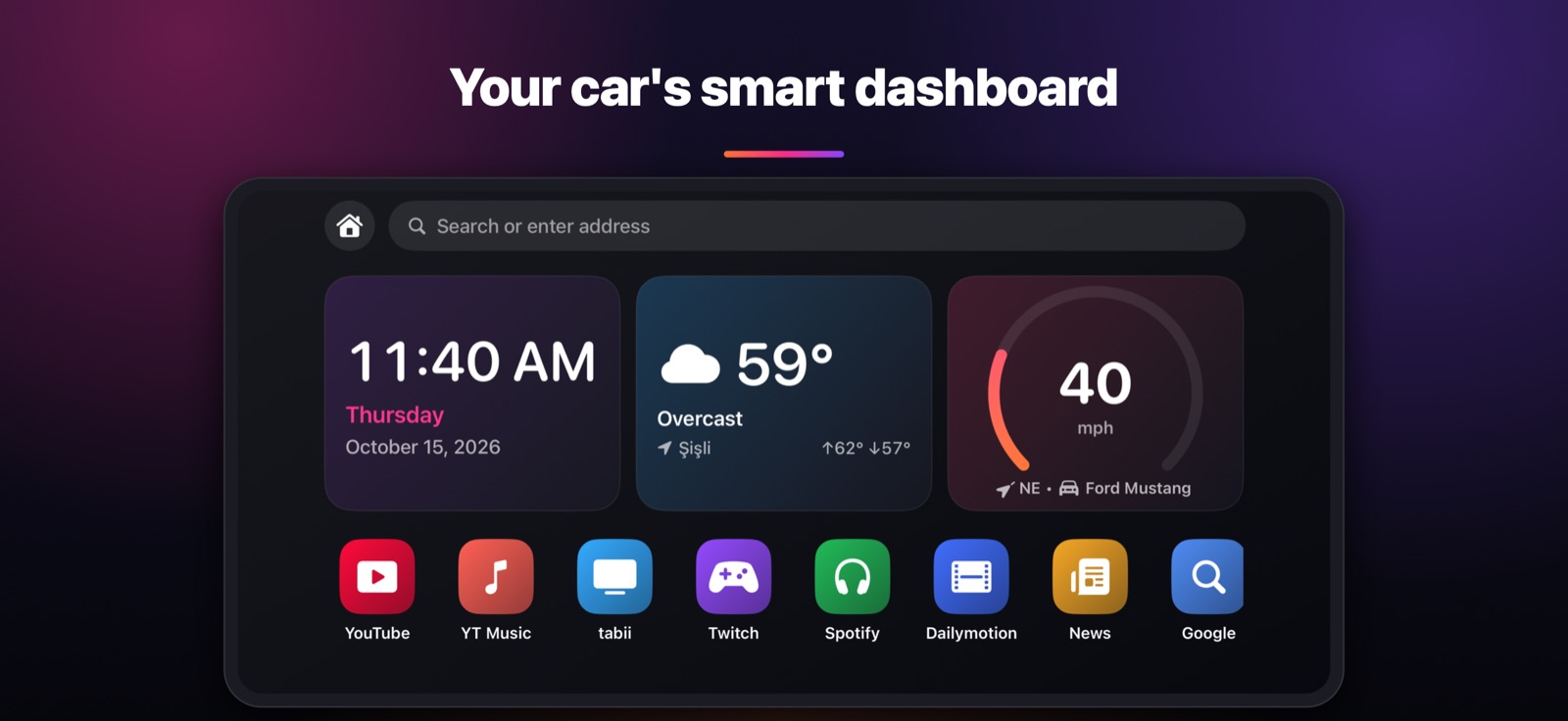 Your car's smart dashboard